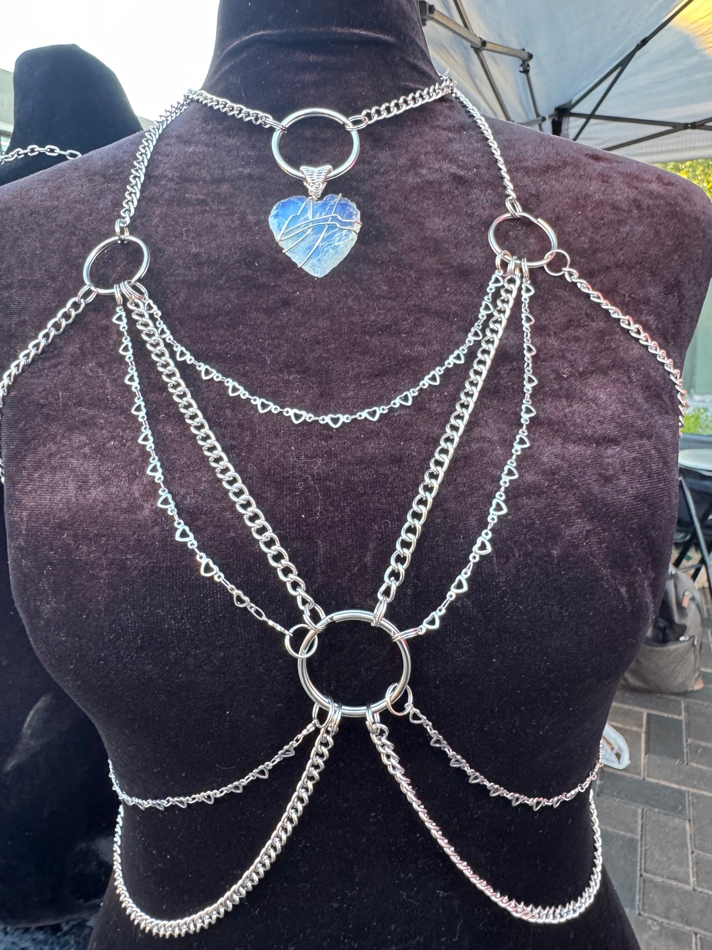 Opalite Heart harness