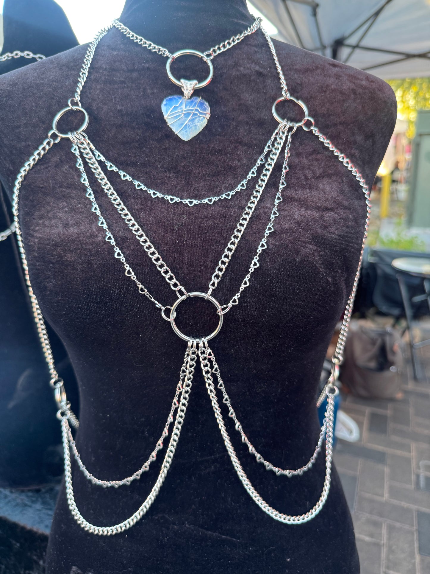 Opalite Heart harness