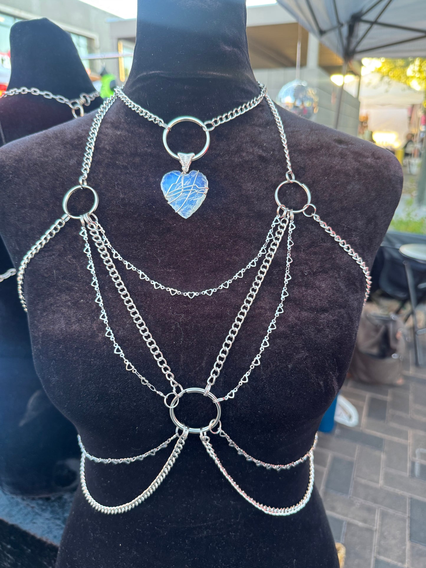 Opalite Heart harness