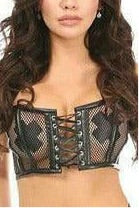 Neon Fishnet Lace Up Top(4 color options)