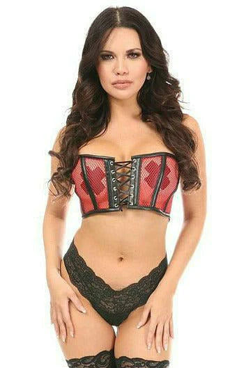 Neon Fishnet Lace Up Top(4 color options)