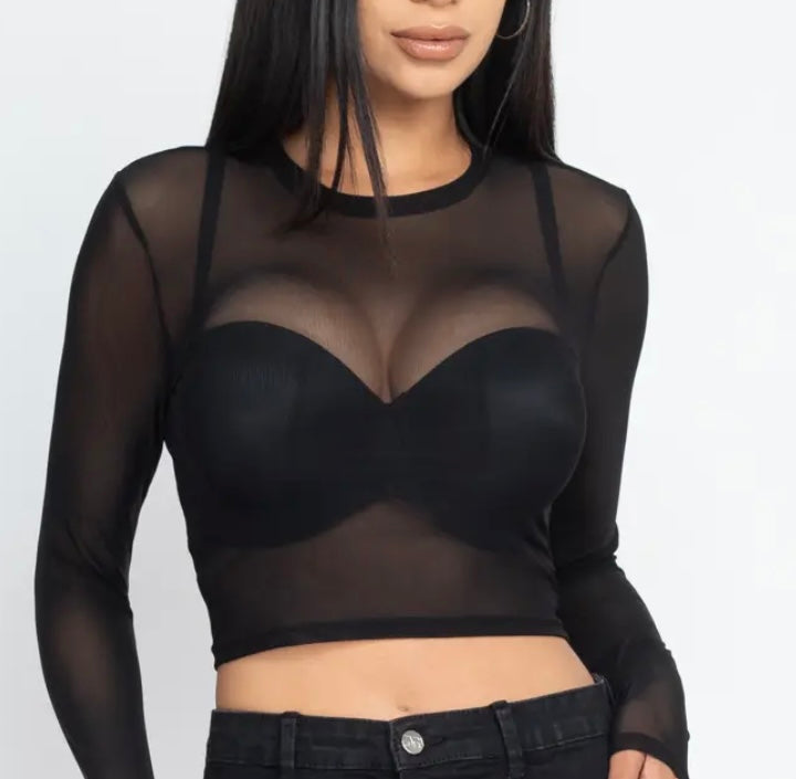 Essential Mesh Long-sleeve