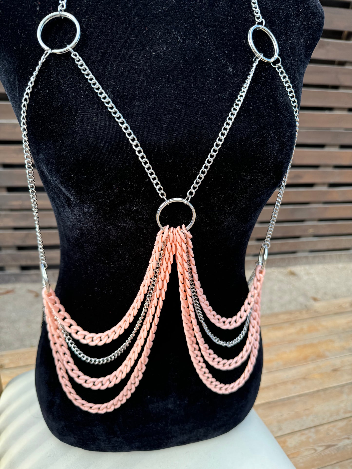 Orange creamsicle body chain