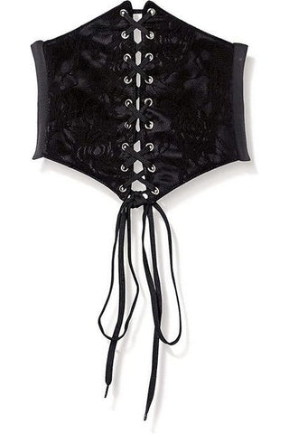 Black Lace Corset Belt