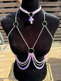 Pink/purple body chain