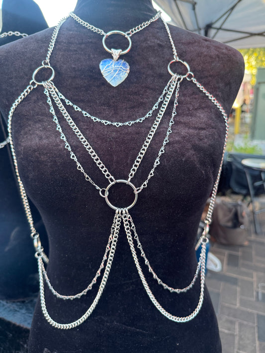 Opalite Heart harness