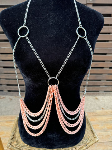 Orange creamsicle body chain