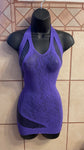 Purple Fishnet Dress