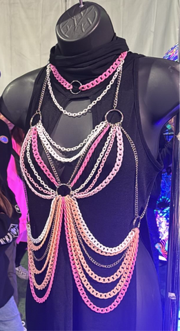 Strawberry cream body chain