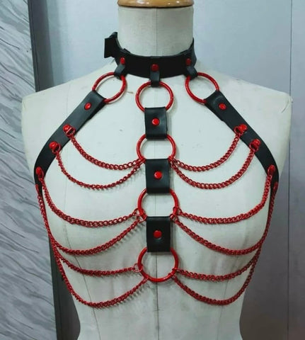 Red Chain Harness