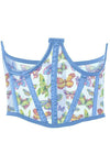Baby Blue Butterfly Corset