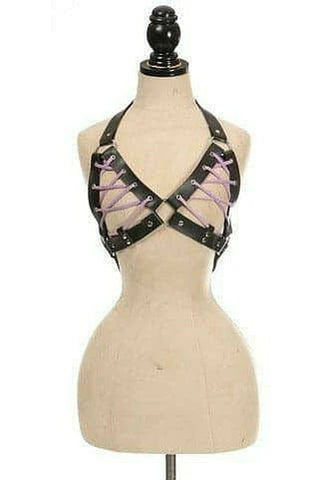 Lace up Bra Harness (2 color options)