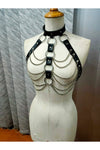 Black Chain Caged Harness