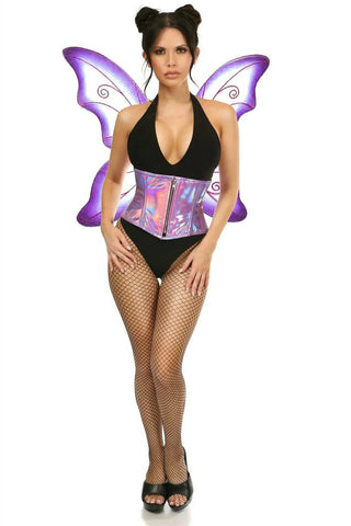 2 PC Purple Pixie Fairy Corset Costume