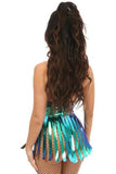Mermaid Metallic Teal Skirt